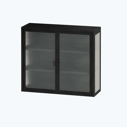 Retro Style Glass Door Wall Cabinet