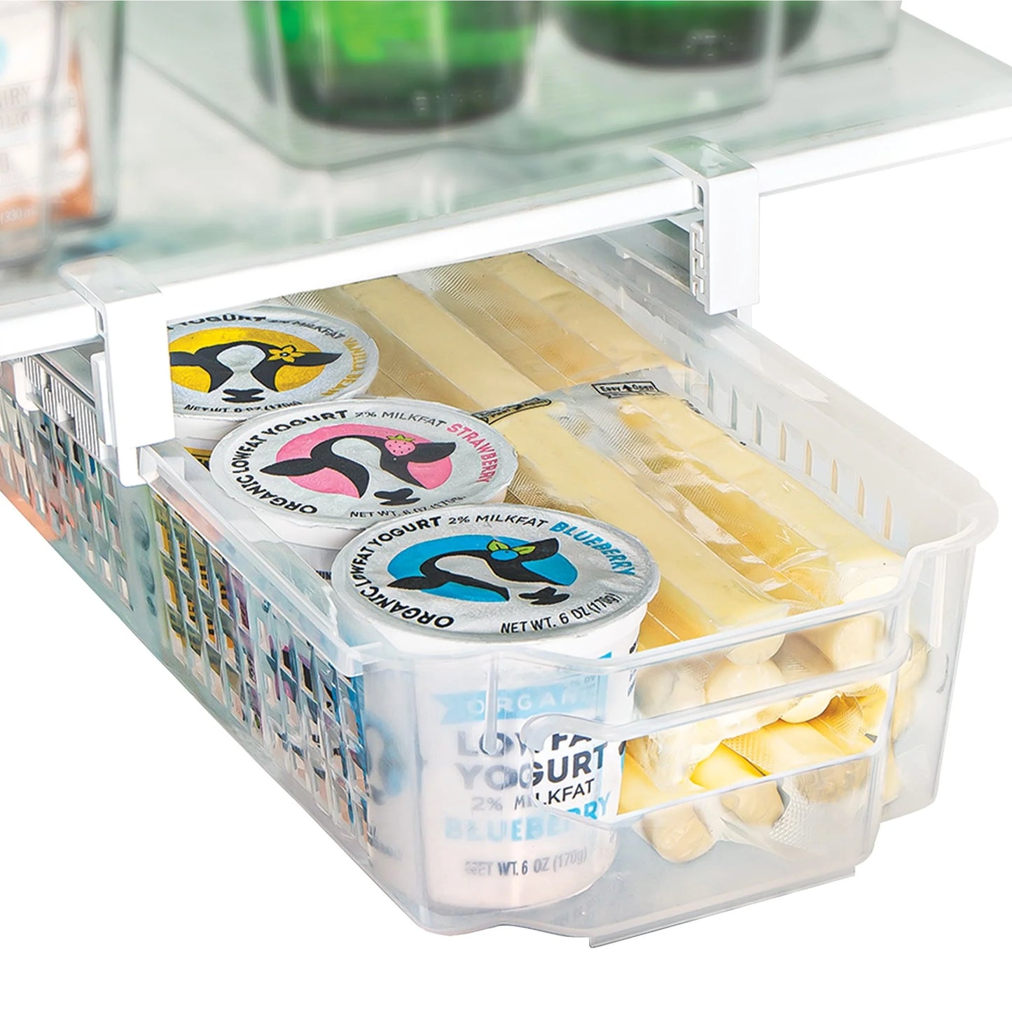 Smart Design Adjustable Pull Out Refrigerator Drawer