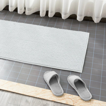 Subrtex Luxury Chenille Bath Rugs Soft Bathroom Mats