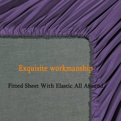 Super Soft 1800 Thread Count Luxury Egyptian Wrinkle Hypoallergenic 6 pcs Bed Sheet Set