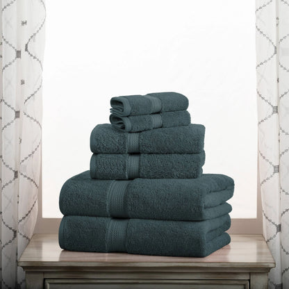 Superior Egyptian Cotton Pile Heavyweight 6-Piece Towel Set
