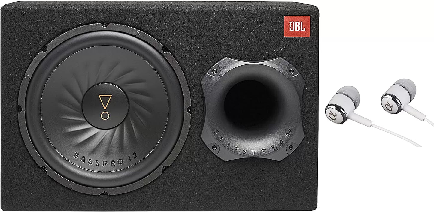 Clearance Sale Bluetooth Streaming Portable Speaker1 GT-BassPro12 12-Inch (300mm) Car Audio Powered Subwoofer System, black