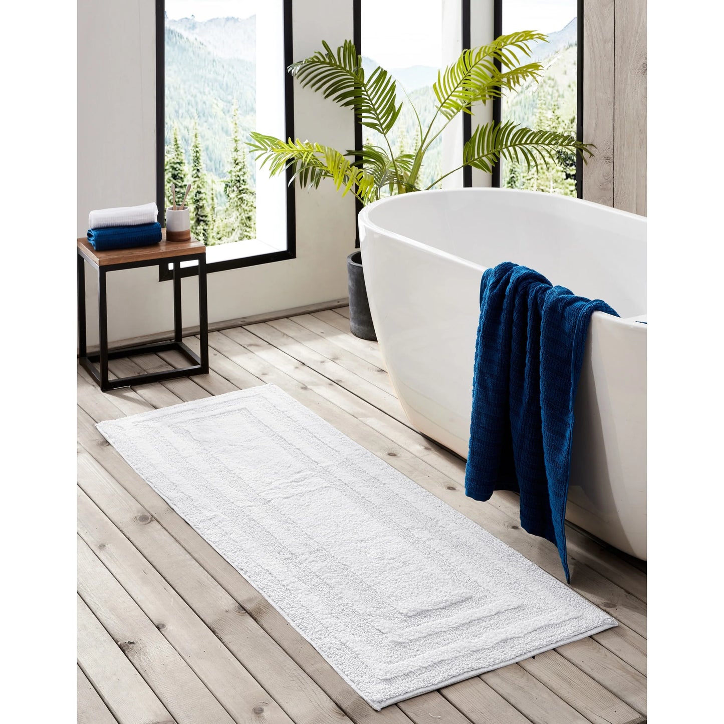 Eddie Bauer Logan Cotton Bath Runner Rug