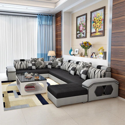 Arvella 10 - Piece Slipcovered Sectional