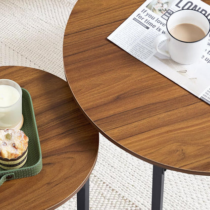 VECELO Nesting Coffee Table Set of 2