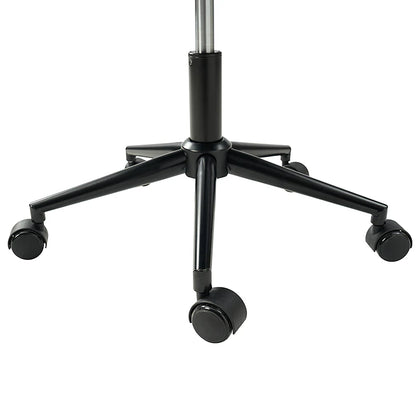 Leonhard Upholstered Swivel Task Chair: Plush Velvet Feel with Linen-Inspired Fabric, Adjustable Height, and Wheels