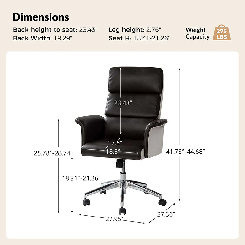 Elisa Office Chair With Tufted Back