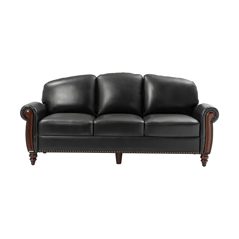 Christoph 84" Genuine Leather Sofa