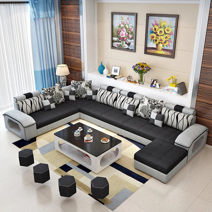 Arvella 10 - Piece Slipcovered Sectional
