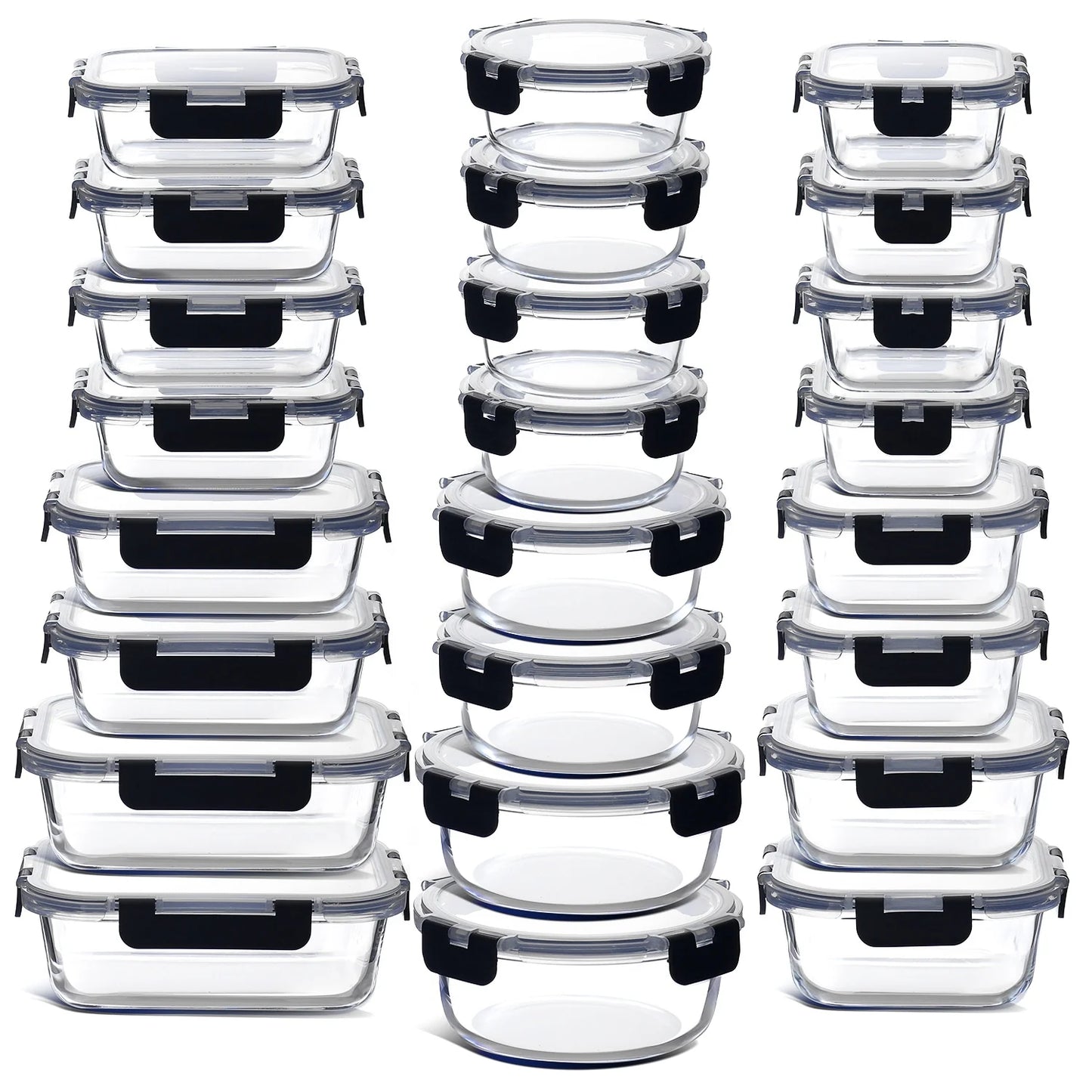 Eatex Glass Food Storage Containers with Lids
