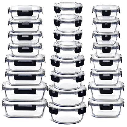 Eatex Glass Food Storage Containers with Lids