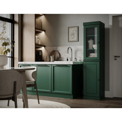 100% Solid Wood 16.5" Kitchen Pantry Cabinet with Doors by Palace Imports