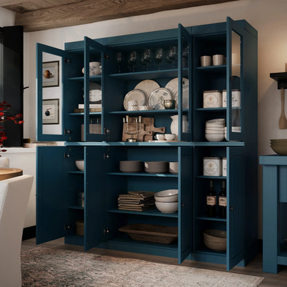 100% Solid Wood 65" Kitchen China Pantry Buffet by Palace Imports - 65" x 71.5"