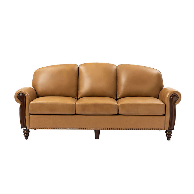 Christoph 84" Genuine Leather Sofa