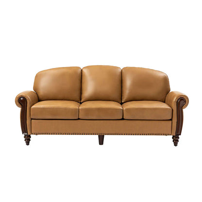 Christoph 84" Genuine Leather Sofa
