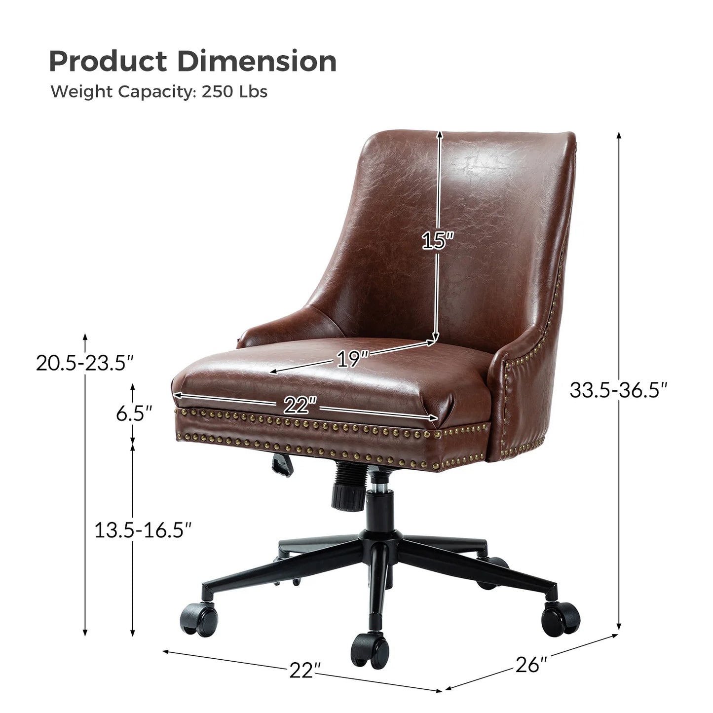 Juniper Vegan Leather Office Chair