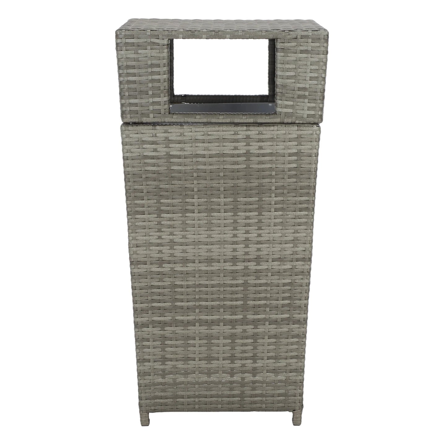 SAFAVIEH Outdoor Jennie Trash Bin (Fully Assembled)