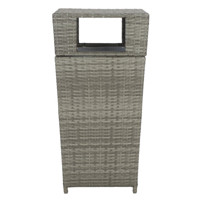 SAFAVIEH Outdoor Jennie Trash Bin (Fully Assembled)