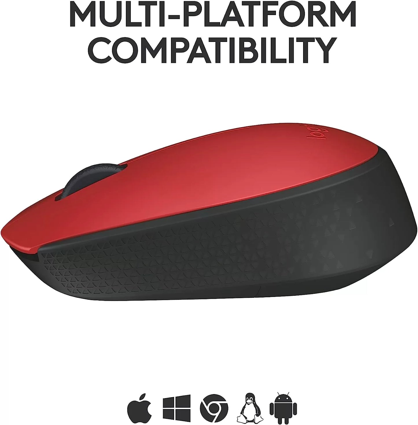 Logitech M170 Wireless Mouse for PC, Mac, Laptop, 2.4 GHz with USB Mini Receiver, Optical Tracking, 12-Months Battery Life, Ambidextrous - Blue Grey
