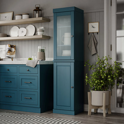 100% Solid Wood 16.5" Kitchen Pantry Cabinet with Doors by Palace Imports
