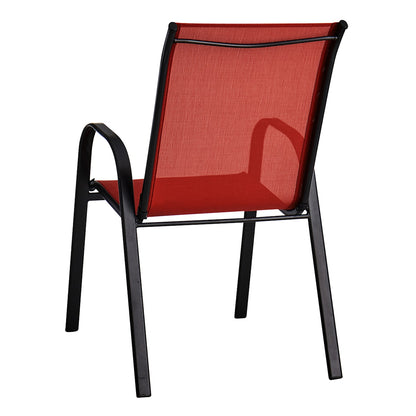 Stackable Sling Patio Chair, Red