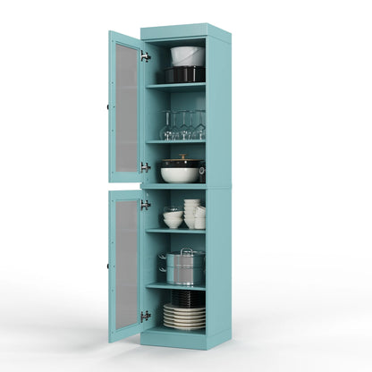 100% Solid Wood 16.5" Kitchen Pantry Cabinet with Doors by Palace Imports