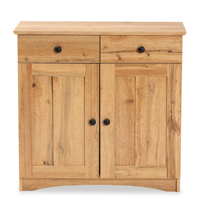 Lauren Modern and Contemporary 2-Door Kitchen Wood Cabinet