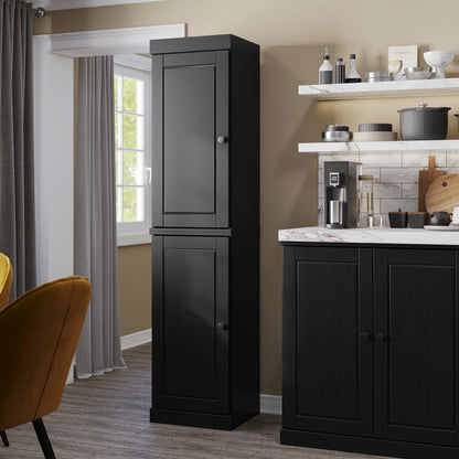 100% Solid Wood 16.5" Kitchen Pantry Cabinet with Doors by Palace Imports