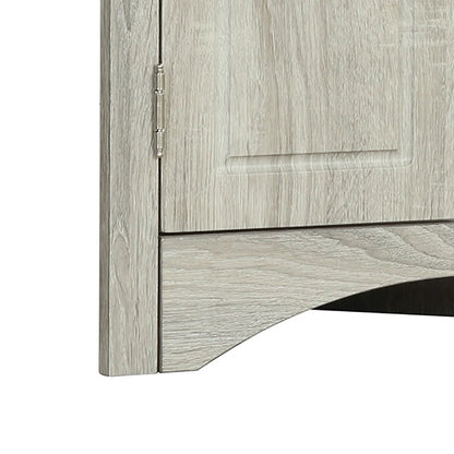 Modern Stylish Triangle Corner Storage Cabinet with Two Adjustable Internal Shelves