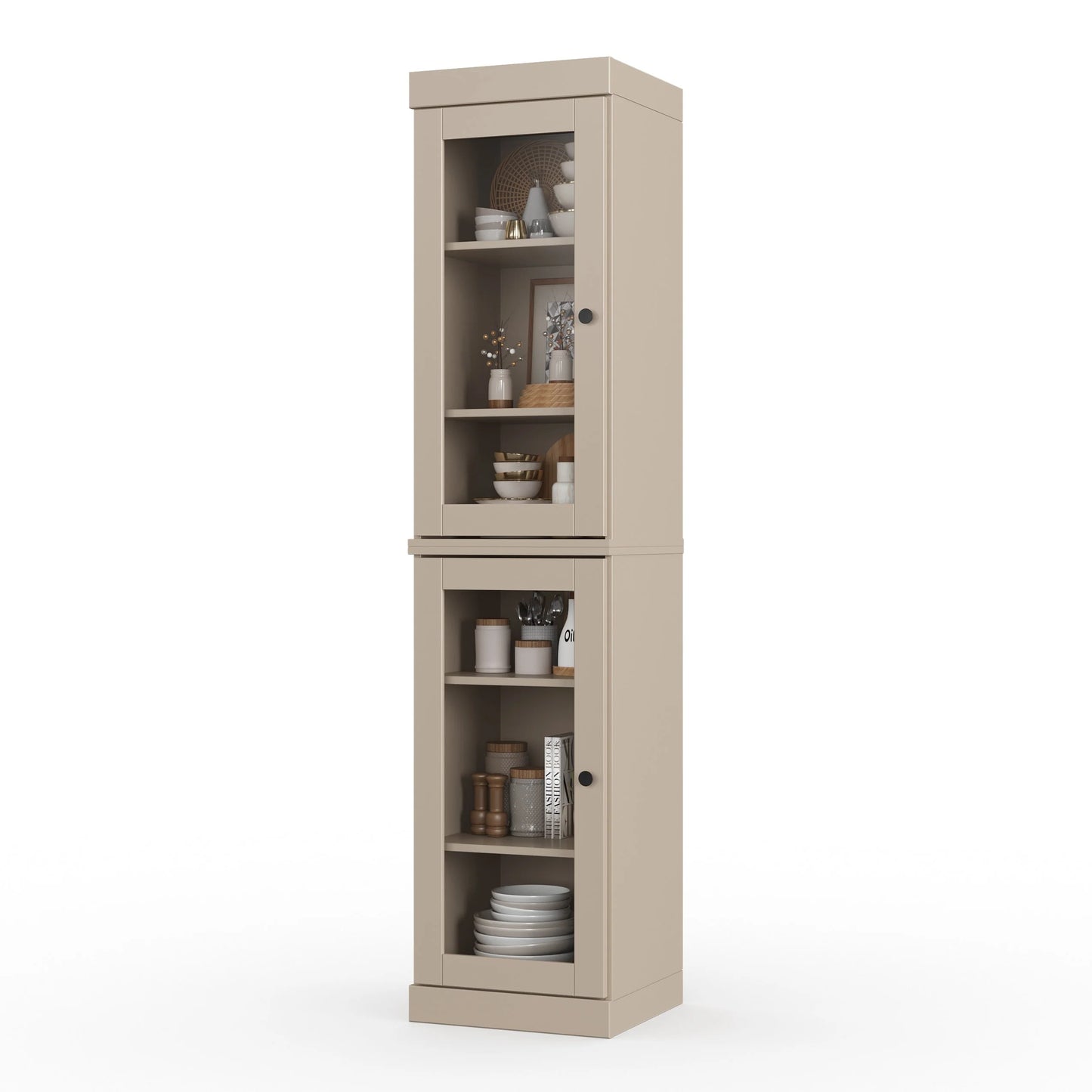 100% Solid Wood 16.5" Kitchen Pantry Cabinet with Doors by Palace Imports