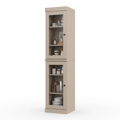 100% Solid Wood 16.5" Kitchen Pantry Cabinet with Doors by Palace Imports