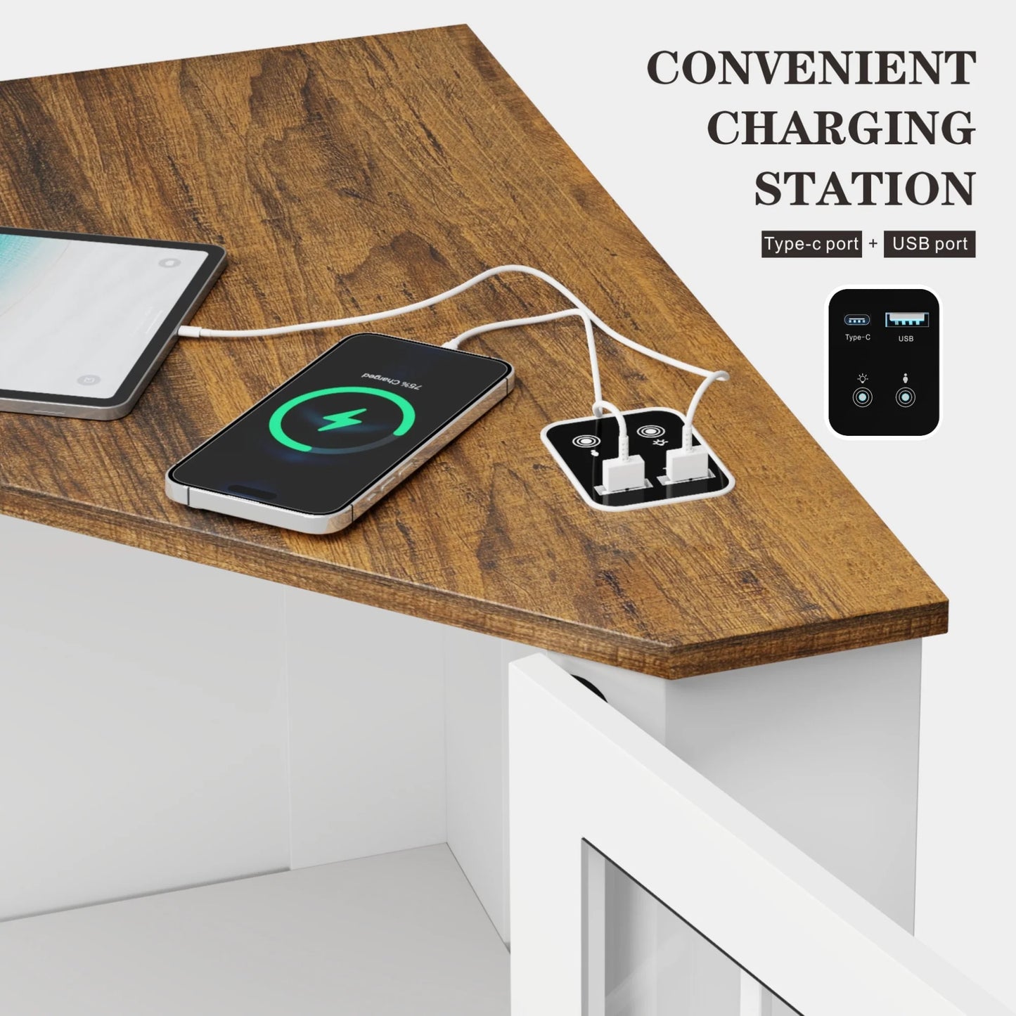 20"Wide Corner Storage Cabinet - N/A