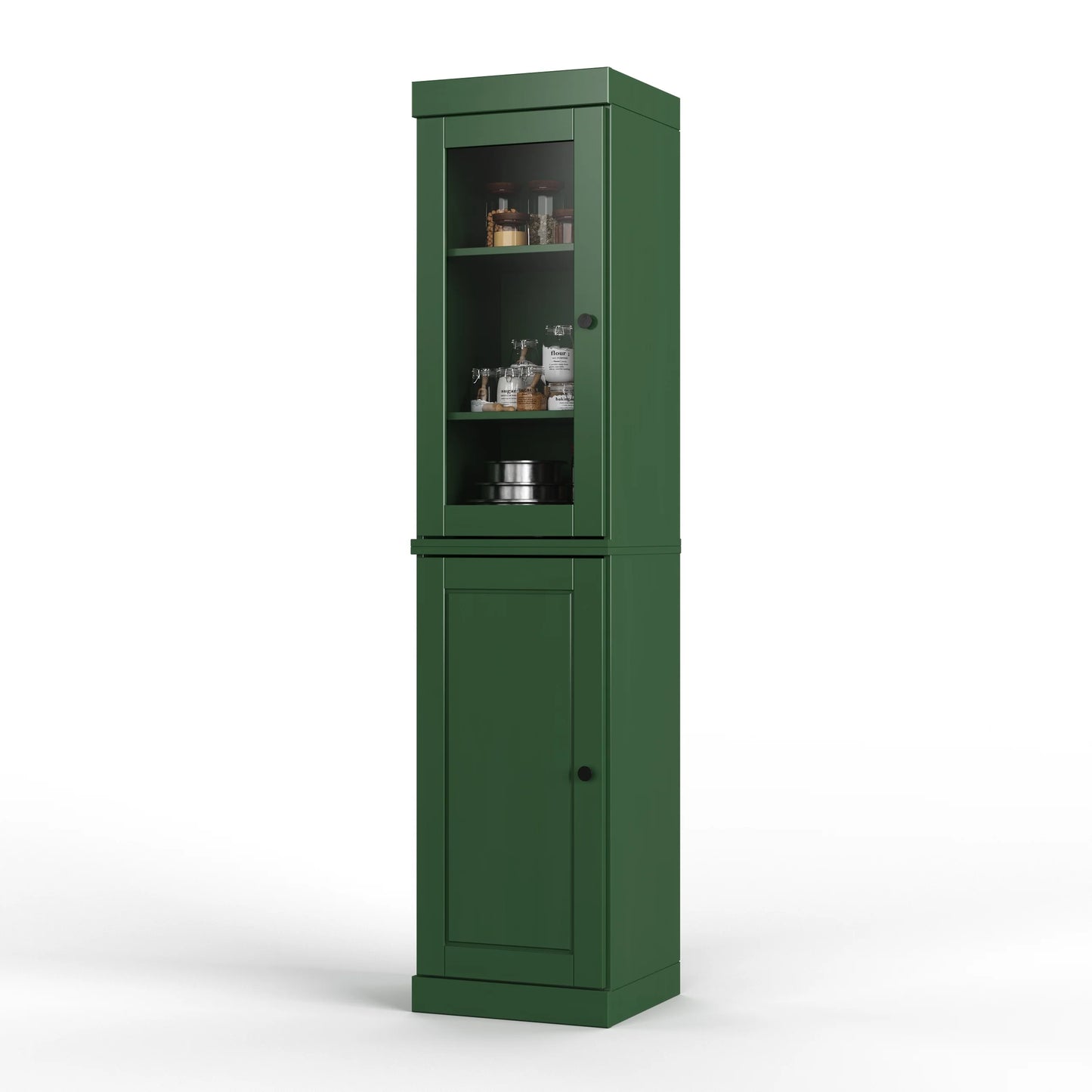 100% Solid Wood 16.5" Kitchen Pantry Cabinet with Doors by Palace Imports