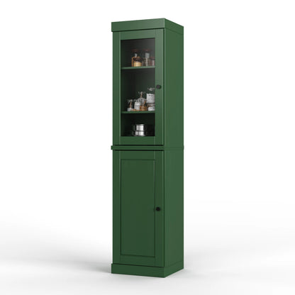 100% Solid Wood 16.5" Kitchen Pantry Cabinet with Doors by Palace Imports