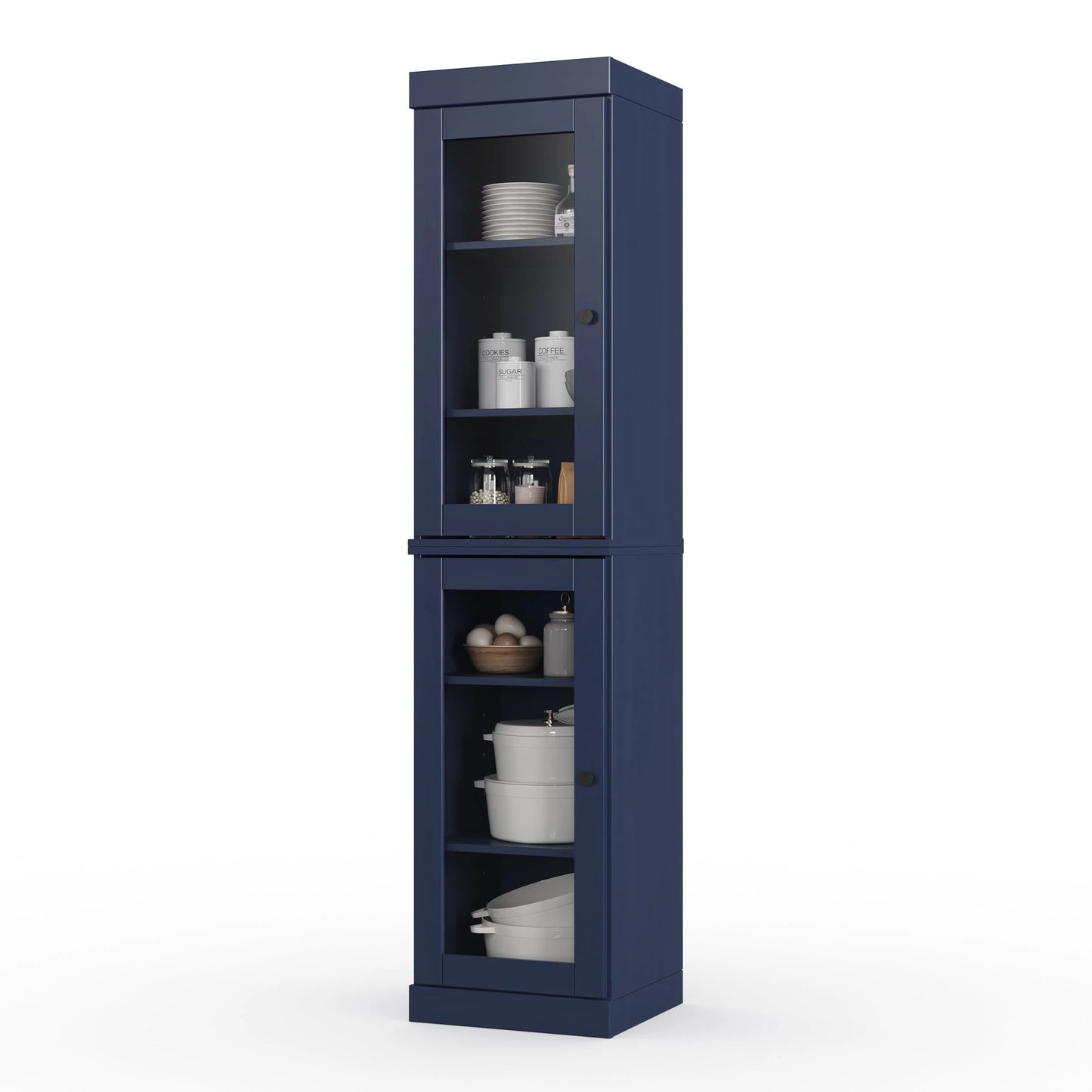 100% Solid Wood 16.5" Kitchen Pantry Cabinet with Doors by Palace Imports