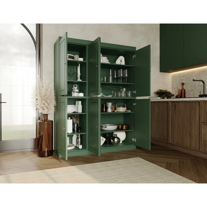 Palace Imports 100% Solid Wood 48.5" China Pantry Cabinet with Solid or Clear Glass Doors and Adjustable Shelves - 48.5" x 71.5"