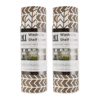 DII Grey Lattice Shelf Liner (Set of 2)