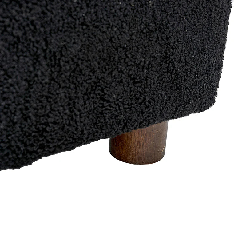 Heinrich 35" Wide Boucle Upholstered Armchair  with Solid Wood Legs