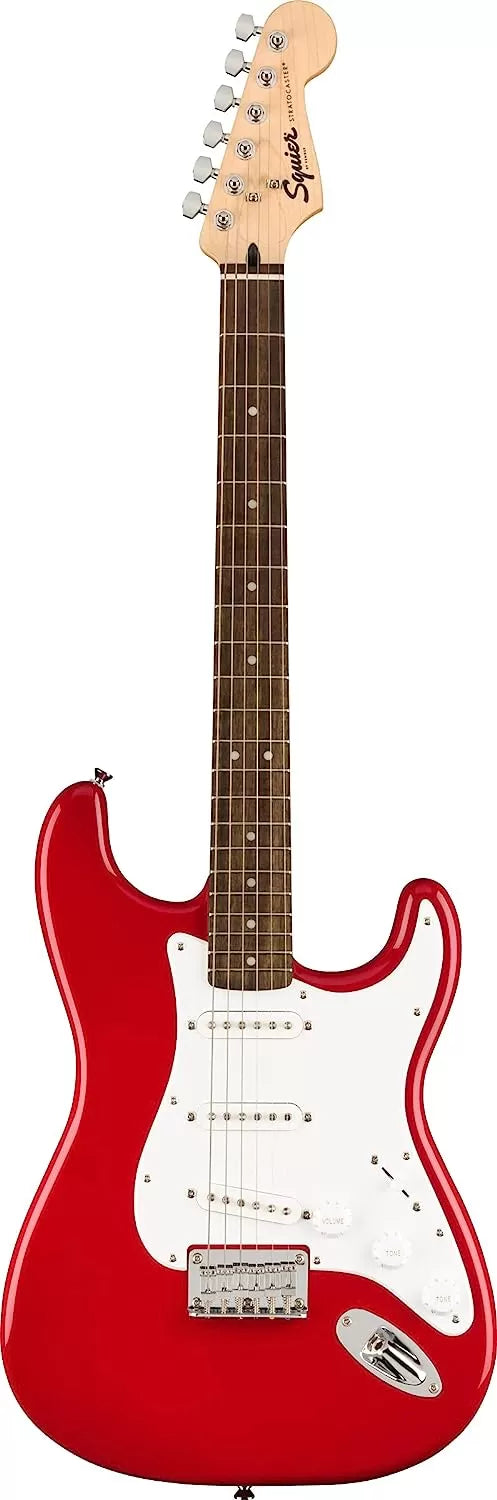Fender Squier Stratocaster - Sunburst Bundle with Frontman 10G Amp, Gig Bag, Instrument Cable, Tuner, Strap, Picks, Fender Play Online Lessons, Instructional Book, and Austin Bazaar Instructional DVD