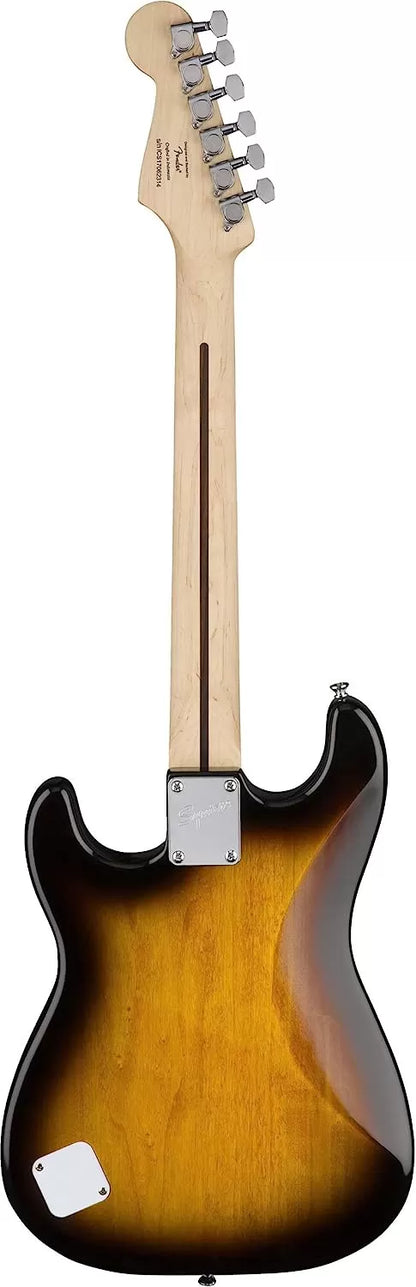 Fender Squier Stratocaster - Sunburst Bundle with Frontman 10G Amp, Gig Bag, Instrument Cable, Tuner, Strap, Picks, Fender Play Online Lessons, Instructional Book, and Austin Bazaar Instructional DVD