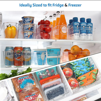 StorageBud Stackable Fridge Organizer Bins