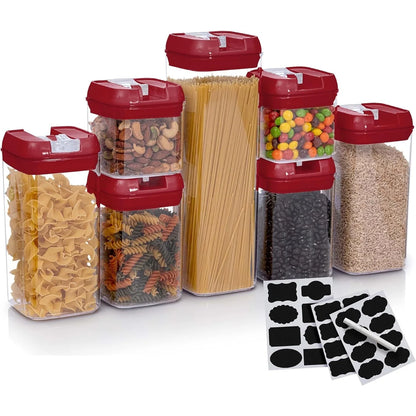 Cheer Collection 7-piece Stackable Airtight Food Storage Container Set