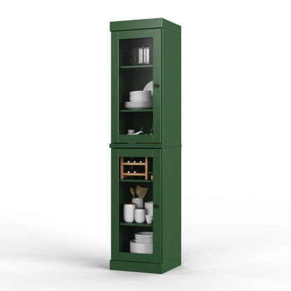 100% Solid Wood 16.5" Kitchen Pantry Cabinet with Doors by Palace Imports