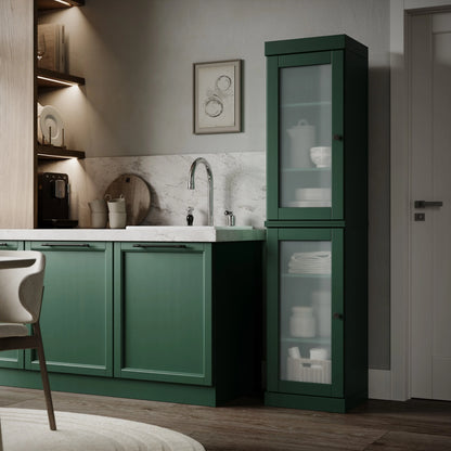 100% Solid Wood 16.5" Kitchen Pantry Cabinet with Doors by Palace Imports