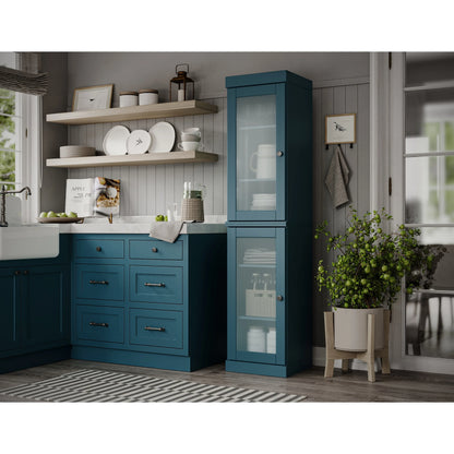 100% Solid Wood 16.5" Kitchen Pantry Cabinet with Doors by Palace Imports