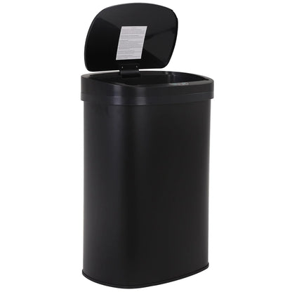Motion Sensor 13 Gallon 50 Liter Stainless Steel Odorless Slim Trash Can by Furniture of America