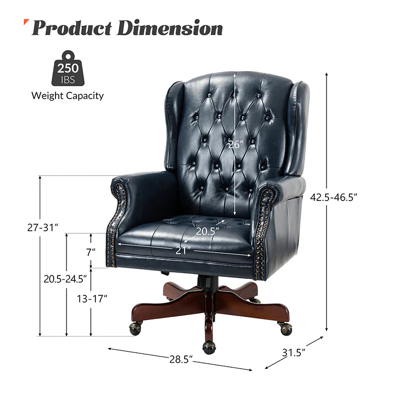Esteban Vegan Leather Executive Office Chair