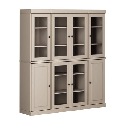 100% Solid Wood 65" Kitchen China Pantry Buffet by Palace Imports - 65" x 71.5"