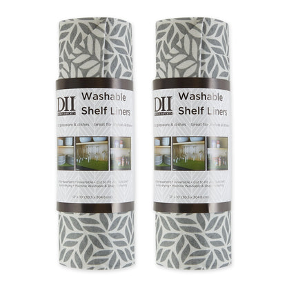 DII Grey Lattice Shelf Liner (Set of 2)