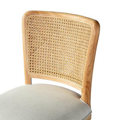 Blanca Cane Task Vanity Table Chair